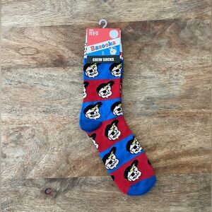 5/$20 NEW Adult Bazooka Joe Bubble Gum Socks